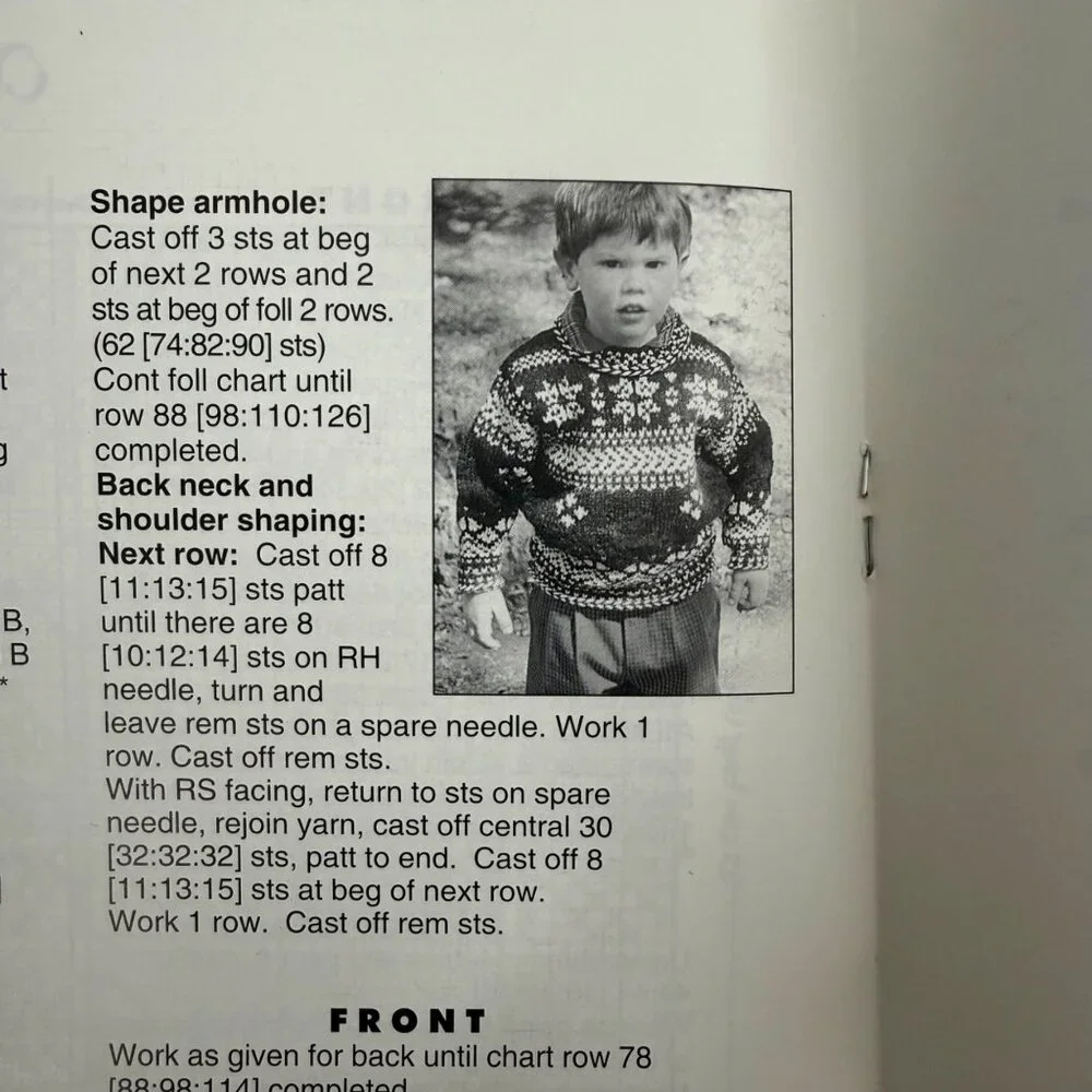 1994 Annabel Fox Knitting Pattern Book Booklet The Watercress Children‎ Vintage